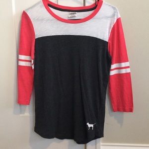 Pink, grey and white PVS half sleeve shirt